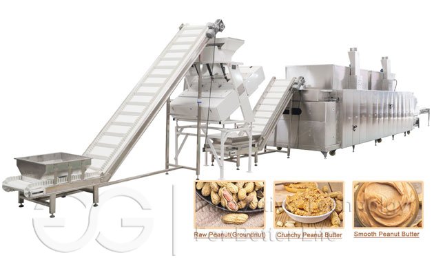Automatic Peanut Butter Production Line Solution 500kg/h Cost in China