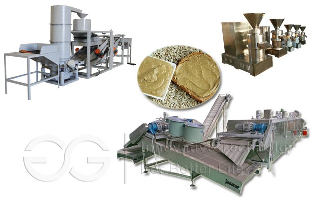 Complete sunflower seed butter production line